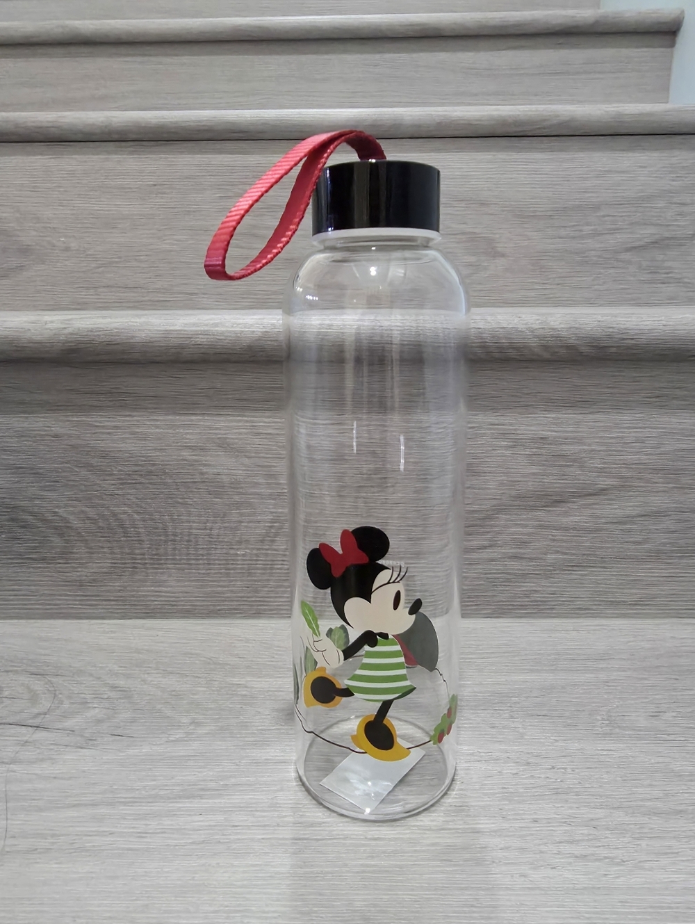 Pressed Juicery Minnie Mouse Glass Bottle